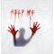 72 Inch Help Me Blood Stained Shower Curtain Horror Decoration